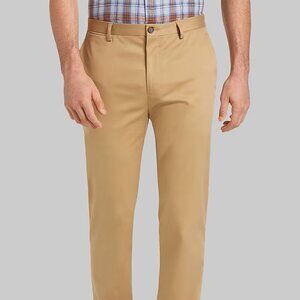 Jos A Banks Reserve Tailored NWT 46X32 Big and Tall Flat Front Chino Pant Tan